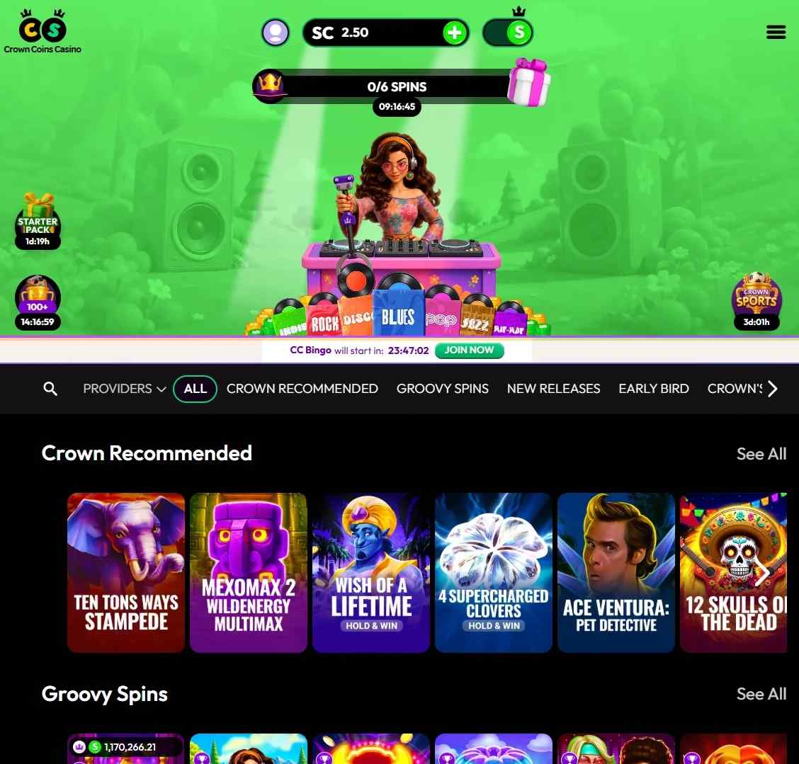 Crown Coins Lobby